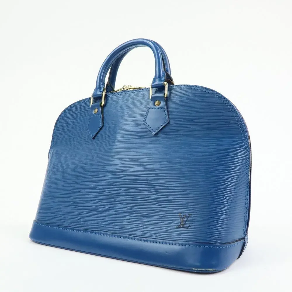 Louis Vuitton Epi Leather Alma Handbag Blue